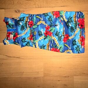Hilo Hattie Blue Tropical Dress